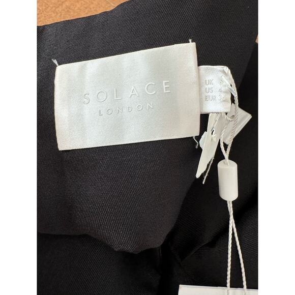 NWT SOLACE London Loletta Black Strapless High Low Top size 4 - Picture 13 of 13